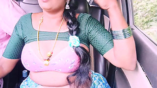 Desi Car Sex. Beautiful Housewife Cheating Husband Fucking for Long Drive with Husbend's Stepbrother. Telugu Dirty Talks