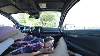 Great Sex with Paula in the Car
