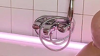 Trio Fistfucking with Blonde MILF, Hot Latina and Old Guy