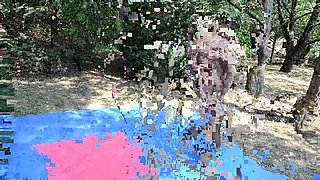 At the Backyard, Hot Teen Lana Pleasure Her Boy