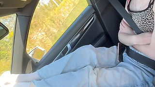 Spanking in the Car on the Heels and Butt