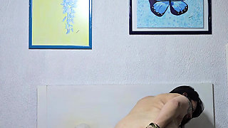 Riva has double penetration with sex machine and anal plug