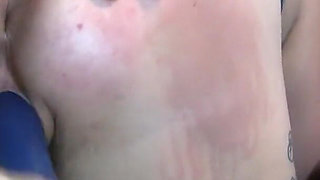 Chastity toy fucked and flogged screams in punishment