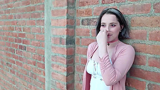 TAKING MY STEPSISTER FOR A WALK WITH A VIBRATOR STUCK IN HER PUSSY PART 1