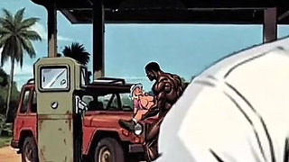 Jungle Gas Station: a Black Pump for a White Wife. BBC Wife Cuckold