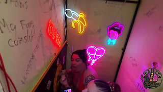 Glory Hole Series Ft Anastasia - Double Blowjob