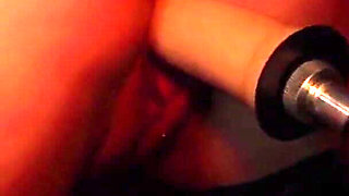 A Dancer in Black Stockings Gets Fucked by a Fucking Machine.