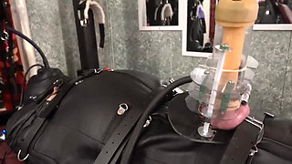 Leather Bondage Bag and Venus 2000 Milking