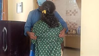 Indian housewife maid in 4k homemade step brother sex
