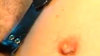 Penis humiliated in latex dress