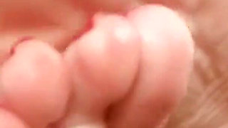 Oily Sexy Feet - Sexy Soles and Cute Toes - Big Foot Size Close up (size 10)