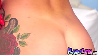 Teen nurse taking off her slutty uniform