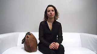 Sexy Brunette Kristyna: The Casting
