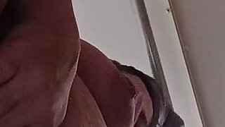 Sexy Horny MILF Mastebates and Shows Tits After Shower