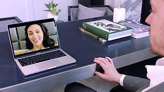 Brunette babe Bella rolls with Markus in a raw and raunchy anal adventure