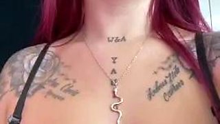 Big boobs milf masturbates with her dildo