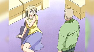 Glasses-wearing cutie rides big dick in raunchy hentai