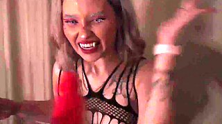 Kitty babe succubus is getting all flexible for a human dick.