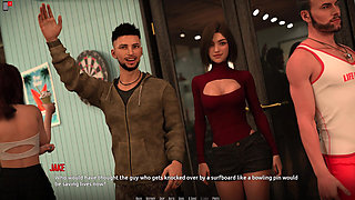 Dominos Beach 21: Victory Party Start & Christine's Anniversary Worry (sfw)