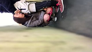 Real party amateur teen sucking cock POV in public