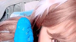 Sexy hottie Anetta Keys enjoys a solo toy masturbation
