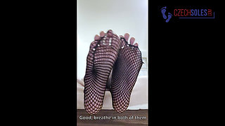 Mean Girlfriend Makes You Sniff Her Fishnets