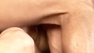 Two buddys fuck skinny slut teen anal and give her cumshot