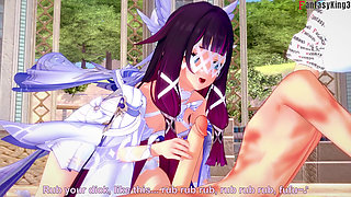 Columbina blowjob - Genshin Impact