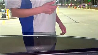 Amateur Gas Station Sex Scandal: Attendant & Manager BBC Anal Outdoors
