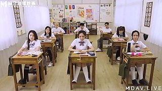 Asian Teacher Gives Student 3p Day Gift