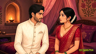 Desi Bride Wedding Night Intimate Romance - Ai Created Video