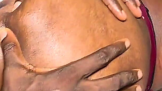 Ebony Squirts on Dick