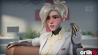 Overwatch Mercy Dr. Ziegler - Patient's BBC Double Penetration Animation