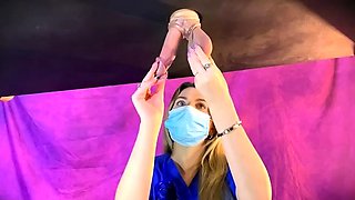 Kittybegood - Hot Blonde Nurse Drains Big Cock And Balls In