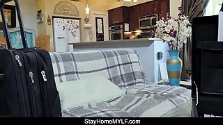 Milf secretary stuck in quarantine with manager has point of view sex