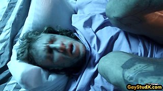 Ripped Inked Jock Raw Pounded by His Man