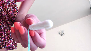 Changing a Sponge Close-up of a Hairy Pussy