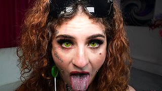 PERVECT Inked baddie Miss Blazy gets sloppy