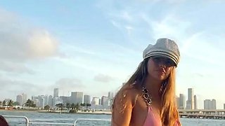 Blonde Babe in Sexy High Heels Masturbates Solo