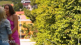 Lesbea Arina Shy and Lovita Fate pretty small lezzies romantic scissoring and Pussy Licking