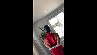 Dressed in latex walking part 1