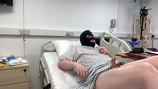 Nurse Ruby's Sounding Exam - Sizing up Her Patient's Tiny Urethra