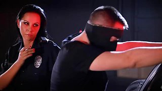 Busty Cop Laly Blowjob Facial