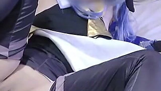 Office Lady Baker Weekend Cosplayer Ganyu Themed Hardcore Sex Climax