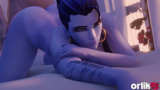 Widowmaker From Overwatch - Sniper Mission Failed Because of Big Cock - Doggystyle & Beach Jack-o Pose Big Ass Fuck 3D