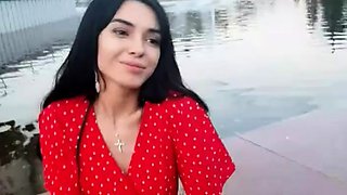 A kinky picked up euro amateur outdoor upskirt in hd
