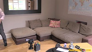 Euro blonda bombshell makes me Cum In Mouth - fake agent uk