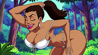 Ai Babes Outdoor Cleavage Tease