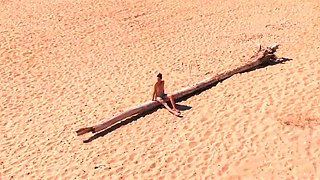Topless Brunette Milf Gives Risky Pov Head On The Sand And Swallows