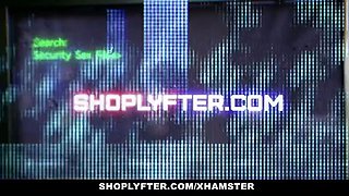 Shoplyfter - blond beauty gets her feet screwed by security